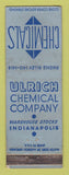 Matchbook Cover - Ulrich Chemical Indianapolis IN WEAR