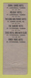 Matchbook Cover - Poinsettia Beach Hotel Fort Lauderdale FL WEAR