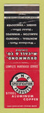 Matchbook Cover - Drummond McCall Steel Aluminum Montreal Toronto WEAR