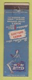Matchbook Cover - Bond Clothes Women's NEW Brunswick NJ girlie WORN HOLES