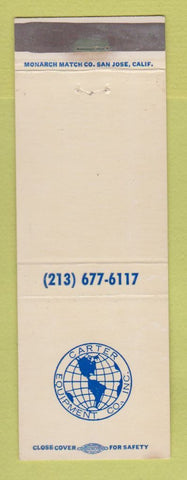 Matchbook Cover - Carter Equipment Los Angeles? CA WEAR
