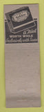 Matchbook Cover - Fashion Tailored Men's Clothes Sears Roebuck