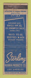 Matchbook Cover - Sterling Rubber Products Los Angeles CA WEAR