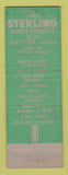 Matchbook Cover - Sterling Rubber Products Dayton OH WEAR