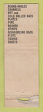 Matchbook Cover - Fisher Steel & Supply Muskegon MI POOR STRIKER
