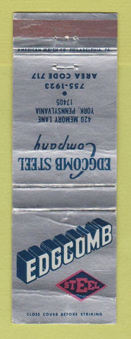 Matchbook Cover - Edgecomb Steel York PA WEAR