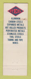 Matchbook Cover - Edgecomb Steel York PA WEAR