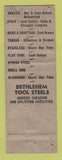 Matchbook Cover - Hill Chase Steel Baltimore MD WORN
