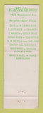 Matchbook Cover - Healy's Stores Detroit MI WEAR
