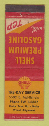 Matchbook Cover - Shell oil gas Tre Kay Detroit MI
