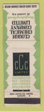 Matchbook Cover - Clough Chemical Company St Laurent QC