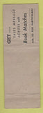 Matchbook Cover - Lawson Litho Folding Box Montreal QC WEAR