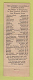 Matchbook Cover - Lafayette Hotel Portland ME WEAR