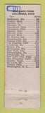 Matchbook Cover - Albert Pick Motel Columbus OH WORN