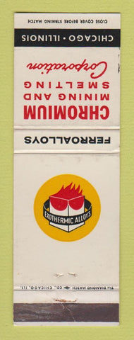 Matchbook Cover - Ferro Alloys Chromium Mining Smelting Chicago IL WEAR