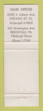 Matchbook Cover - Ferro Alloys Chromium Mining Smelting Chicago IL WEAR
