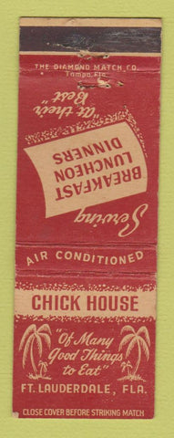 Matchbook Cover - Chick House Fort Lauderdale FL WEAR