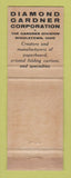 Matchbook Cover - Diamond Gardner Corp Middletown OH cartons paperboard