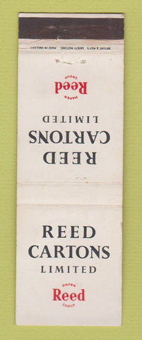 Matchbook Cover - Reed Paper Group UK England WEAR