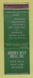 Matchbook Cover - Lincoln Heat Treat Hazel Park MI