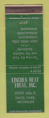 Matchbook Cover - Lincoln Heat Treat Hazel Park MI