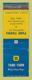 Matchbook Cover - Tube Turn Welding Fittings Louisville KY Dallas TX  WORN