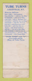 Matchbook Cover - Tube Turn Welding Fittings Louisville KY Dallas TX  WORN