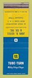 Matchbook Cover - Tube Turn Welding Fittings John Astell New York City