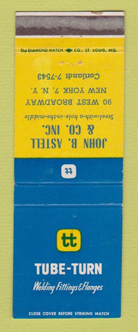 Matchbook Cover - Tube Turn Welding Fittings John Astell New York City
