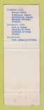 Matchbook Cover - Tube Turn Welding Fittings John Astell New York City