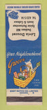 Matchbook Cover - Levis Doucet Grocery QC