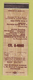 Matchbook Cover - Westerner Beef Buffet Dearborn MI PINHOLES