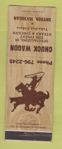 Matchbook Cover - Chuck Wagon Restaurant Dryden MI