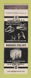 Matchbook Cover - US Steel Supply Chicago IL