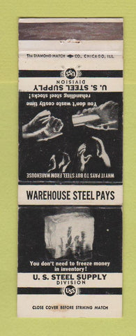 Matchbook Cover - US Steel Supply Chicago IL