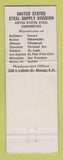 Matchbook Cover - US Steel Supply Chicago IL