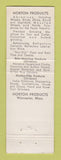 Matchbook Cover - North Machines Abrasives Worcester MA REAL PHOTO WEAR