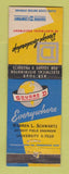 Matchbook Cover - Square D Electrical Equpment Detroit MI Warren Schwartz WEAR