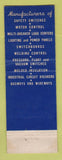 Matchbook Cover - Square D Electrical Equpment Detroit MI Warren Schwartz WEAR