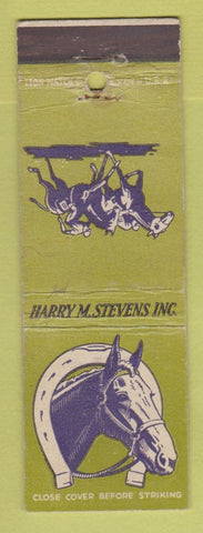 Matchbook Cover - Harry Stevens Catering for Sporting Events WEAR