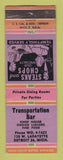 Matchbook Cover - Transportation Bar Detroit MI WORN