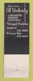 Matchbook Cover - Topinka's Country House Detroit MI