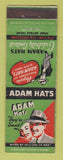 Matchbook Cover - Adam Hats Celebrity Contest