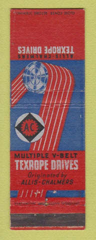 Matchbook Cover - Allis Chalmers Texrope Drives