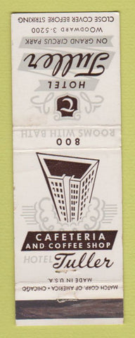 Matchbook Cover - Hotel Tuller Detroit MI WEAR