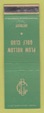 Matchbook Cover - Plum Hollow Golf Club Detroit MI WEAR