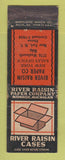 Matchbook Cover - River Raisin Paper Boxes New York City WEAR #1