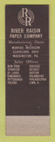 Matchbook Cover - River Raisin Paper Company Monroe MI WEAR #2