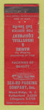 Matchbook Cover - Sea Ro Packing Wood Drige NJ Marine Equipment WEAR