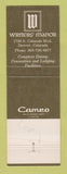 Matchbook Cover - Writers' Manor Hotel Denver Colorado